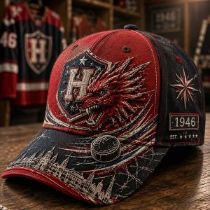 Unisex Perinteinen Hockey Team kuvio painettu hatti