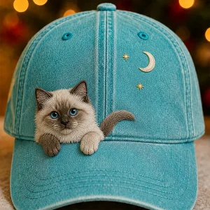 Unisex Retro Animal Art Print Casual Hat