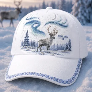 Unisex Nordic Poroperintö Print Hat