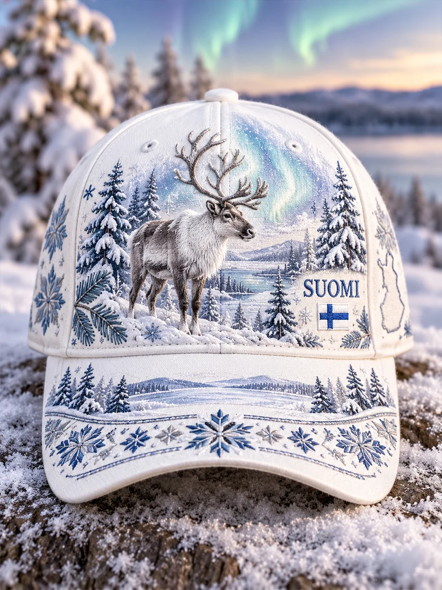 Eläimet syksyllä ja talvella unisex-pipo - Image 2
